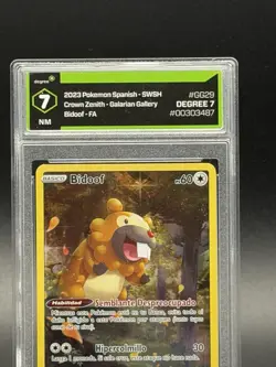Pokemon Card Crown Zenith Galarian Gallery Bidoof GG29/GG70 Graded NM - Image 2