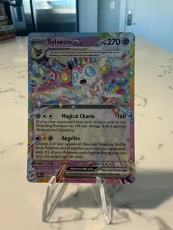 Pokemon Sylveon EX TCG 086/191 SV08 Surging Sparks Double Rare Holo Card NM - Image 1