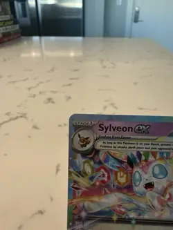 Pokemon Sylveon EX TCG 086/191 SV08 Surging Sparks Double Rare Holo Card NM - Image 2
