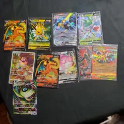 POKEMON TCG VMAX V EX Card Lot Charizard Jolteon Flareon Celebi Chinese Korean B - Image 1
