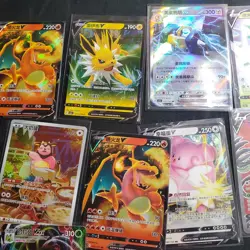 POKEMON TCG VMAX V EX Card Lot Charizard Jolteon Flareon Celebi Chinese Korean B - Image 3