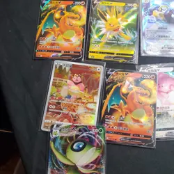 POKEMON TCG VMAX V EX Card Lot Charizard Jolteon Flareon Celebi Chinese Korean B - Image 4