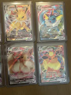 Pokemon TCG 6 Evolving Skies Eeveelution Vmax Full Art Cards. All NM - Image 3