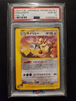 Pokemon - 2002 Japanese Promo Vol 19 #018/T Dragonite - PSA 10 GEM MINT - Image 1