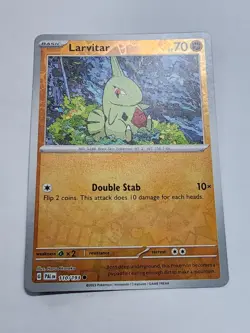 Larvitar 110/193 NM Paldea Evolved Scarlet Violet Pokemon Card Reverse Holo - Image 2