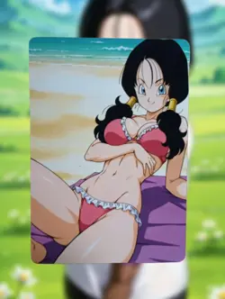 Videl Dragon Ball Z Anime Waifu Sexy Goddess Doujin Lewd Hentai Card - Image 1