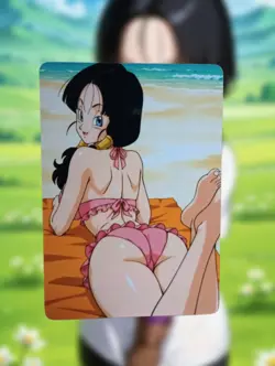 Videl Dragon Ball Z Anime Waifu Sexy Goddess Doujin Lewd Hentai Card - Image 1
