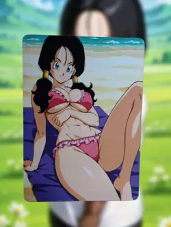 Videl Dragon Ball Z Anime Waifu Sexy Goddess Doujin Lewd Hentai Card - Image 1