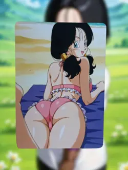 Videl Dragon Ball Z Anime Waifu Sexy Goddess Doujin Lewd Hentai Card - Image 1
