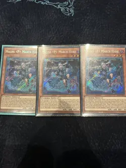 3x ALIN-EN023 Maliss P March Hare Secret Rare 1st Edition Yu-Gi-Oh Card - Image 1