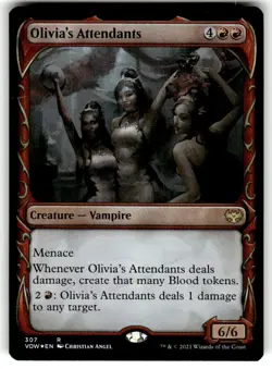 FOIL MTG Olivia's Attendants (Showcase) Innistrad: Crimson Vow Foil - Image 1