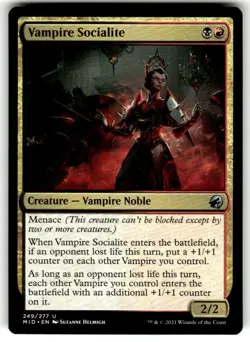 Vampire Socialite Innistrad: Midnight Hunt Regular MTG - Image 1