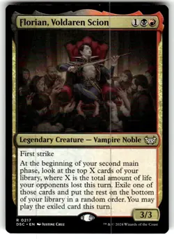 Florian, Voldaren Scion #217 MTG Duskmourn NM X1 - Image 1
