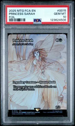 4508 Princess Sarah 2025 MTG Final Fantasy #0015 Foil PSA 10 - Image 1