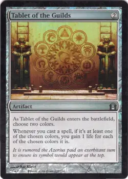 Tablet of the Guilds U Return to Ravnica 235 NM Foil - Image 1