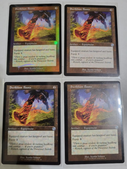 MTG SWIFTFOOT BOOTS 4X ONE FOIL FREE SHIPPING EX COND - Image 1