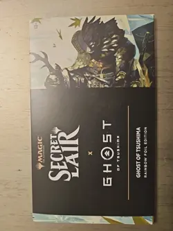 Ghost Of Tsushima Playstation MTG Rainbow Foil Secret Lair Sealed - Image 1