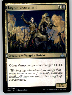 4x Legion Lieutenant Rivals of Ixalan Regular LP Playset - Image 1