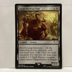 MTG Great Unclean One Magic: The Gathering Warhammer 40K Rare #035 - Image 1