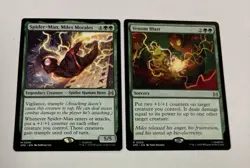 Mtg Magic The Gathering Spider-Man Miles Morales And Venom Blast Rare Regular - Image 1