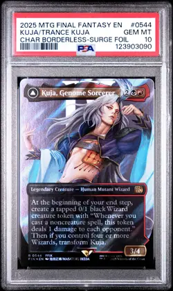 3090 Kuja Genome Sorcerer Trance 2025 MTG Final Fantasy #0544 Surge Foil PSA 10 - Image 1