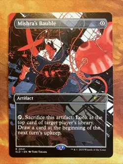 MTG Borderless Mishra's Bauble Secret Lair: vroooOOOMMMMMM! Artifact Rare!! - Image 1
