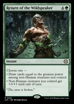 Return of the Wildspeaker Magic mtg Light Play, English Commander The Lost Caver - Image 1