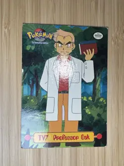 TV7 Professor Oak Topps 1999 TV Animation Series Pokemon - Image 1