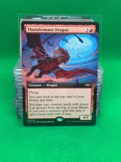 MTG - Thundermane Dragon 0078 | TDC | Extended Art - Image 1