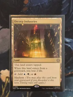 MTG Oscorp Industries 0182 Marvel's Spider-Man Regular Rare Land - Image 1