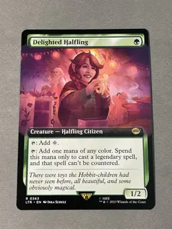 MTG Delighted Halfling (363/479) The Lord of the Rings Tales of Middle-earth NM - Image 1