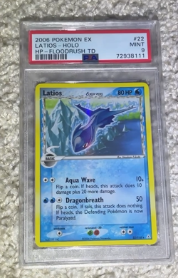 Latios PSA 9 Pokemon 2006 EX Holon Phantoms Floodrush Deck Holo Bleed Low POP 41 - Image 2