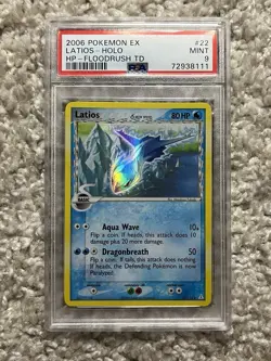 Latios PSA 9 Pokemon 2006 EX Holon Phantoms Floodrush Deck Holo Bleed Low POP 41 - Image 3