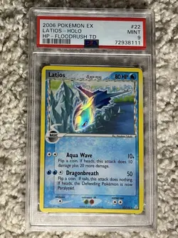 Latios PSA 9 Pokemon 2006 EX Holon Phantoms Floodrush Deck Holo Bleed Low POP 41 - Image 4