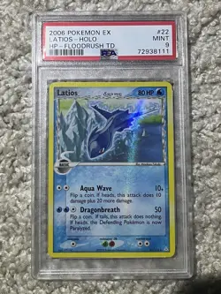 Latios PSA 9 Pokemon 2006 EX Holon Phantoms Floodrush Deck Holo Bleed Low POP 41 - Image 5