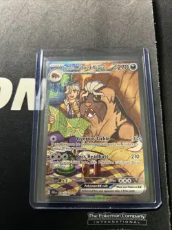 2025 Pokemon Destin Rivals Arven’s Mabosstiff ex #235 Special Illustrations Rare - Image 1