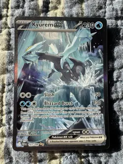Kyurem EX 165/086 Special Illustration Rare Pokemon TCG SV: Black Bolt NM/MINT - Image 1