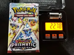 Pokemon Prismatic Evolutions Booster Pack Sealed 22.78g 3.71mm - Image 1