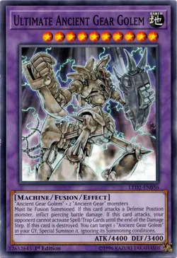 Ultimate Ancient Gear Golem - LED2-EN036 - Common - 1st Edition - Lightly Played - Image 1