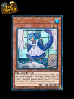 Yu-Gi-Oh Laundry Dragonmaid RA03-EN021 1st Edition Ultra Rare Shift Misprint - Image 1
