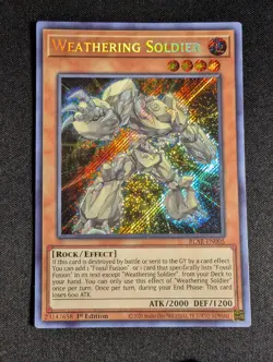 Yugioh - Weathering Soldier BLAR-EN005 1st Edition Secret Rare NM - Image 1
