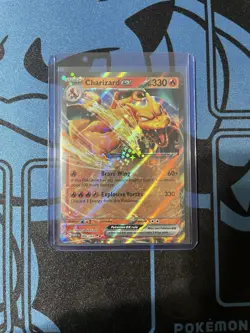 Pokemon Charizard EX Double Rare Holo Card 006/165 SV Scarlet and Violet 151 - Image 1