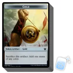 10 pcs GOLD TOKEN (13/14) Theros Beyond Death THB Magic MTG MINT CARD - Image 1