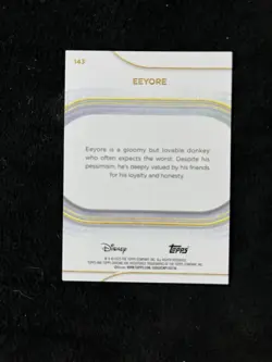 2025 Topps Chrome Disney Eeyore Aqua Mini Diamond Card #143 /199 Winnie The Pooh - Image 2