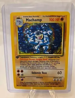 Pokemon cards 1st edition Machamp holo - Image 1