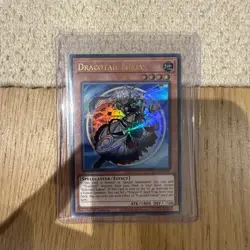 Yu-Gi-Oh! Dracotail Lukias, Ultra Rare, 1st Ed, JUSH-EN001, M/NM. - Image 1