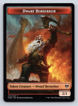 Magic The Gathering TM Dwarf Berserker 012/023 T | 1 card - Image 1