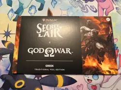 Secret Lair x God of War: Greek Foil Edition Playstation Superdrop MTG IN-HAND! - Image 1