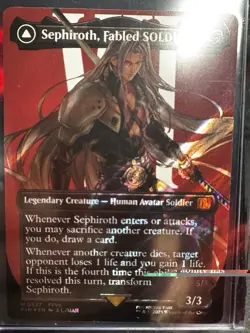 Sephiroth, Fabled SOLDIER (Borderless) (Surge Foil) Final Fantasy Foil - Image 1