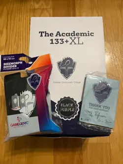The Academic 133+ XL Deck Box Purple/Black Tolarian Edition & Kickstarter Merch - Image 1